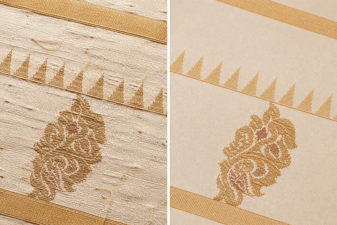 Handloom vs Powerloom Saree — How to Tell the Difference Before You Buy